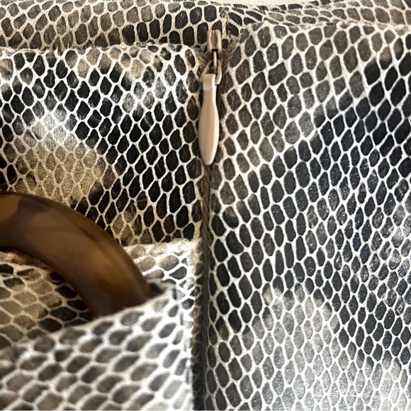 Zara Snakeskin Printed Faux Wrap Skort Size Small - Picture 7 of 10